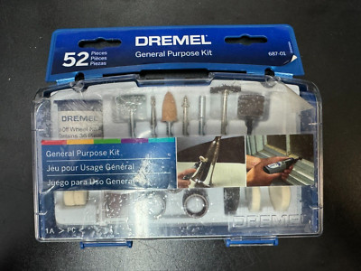 New Dremel 52 Pc General Purpose Kit 687-01 Rotary Tool Accessories 4261