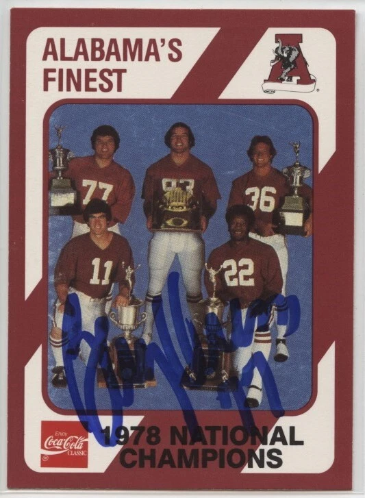 1989 Signed Alabama Coke Collegiate Collection Autograph - You Pick Auto - Image 3 of 3