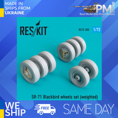 Reskit RS72-0355 1/72 SR-71 ''Blackbird'' wheels set (weighted)
