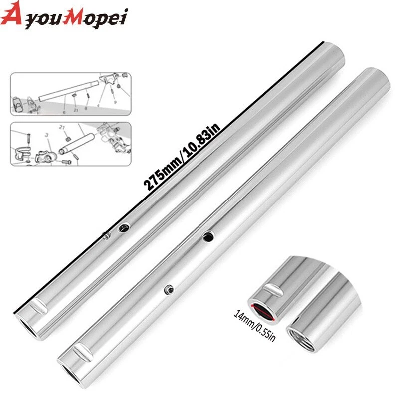 CNC Clip On Handlebar Handle Bar Tube For DUCATI PANIGALE 899 959 1199 1299/S - Image 2 of 4