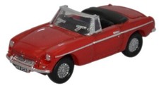 Oxford Diecast NMGB001 N Gauge MGB Roadster Tartan Red