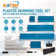 KATSU Absch&auml;umer Putzwerkzeug Set 25,40,60,80cm im Kunststoffkoffer