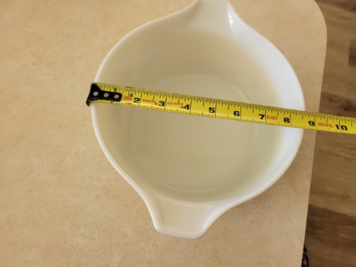 Tazón vintage Homestead bronceado y azul Pyrex 475-B - Imagen 6 de 6