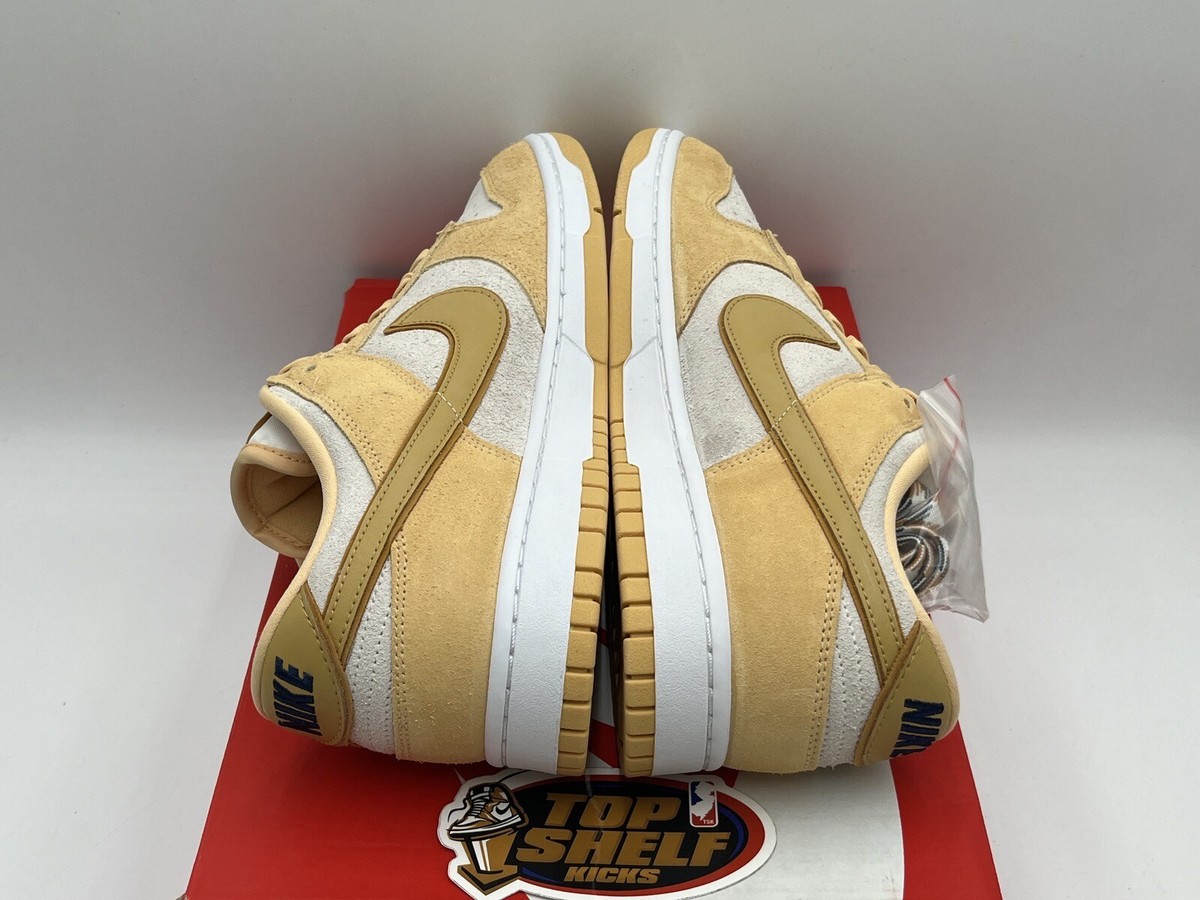 New Nike Dunk Low LX Gold Suede 2023 Size 11/9.5 Rare