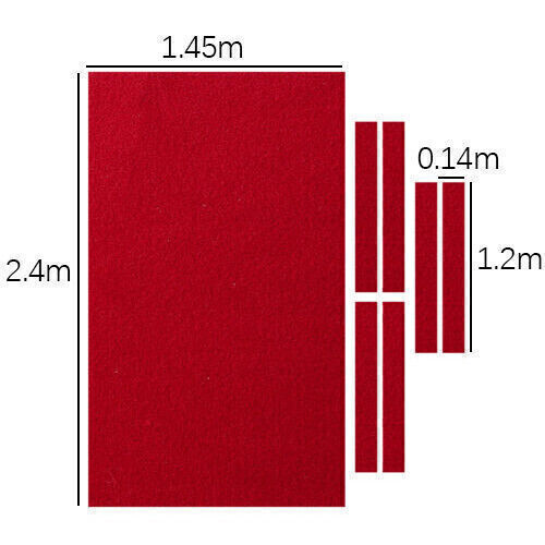 Pro Worsted Nylon Billiard Pool Table Cloth 7ft 8ft 9ft Mat Cover Felt Strips - Picture 9 of 18