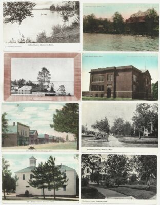 Minnesota lot (8) 1906 to 1914: Brainerd, Walker, Onigum, Menahga, Wadena