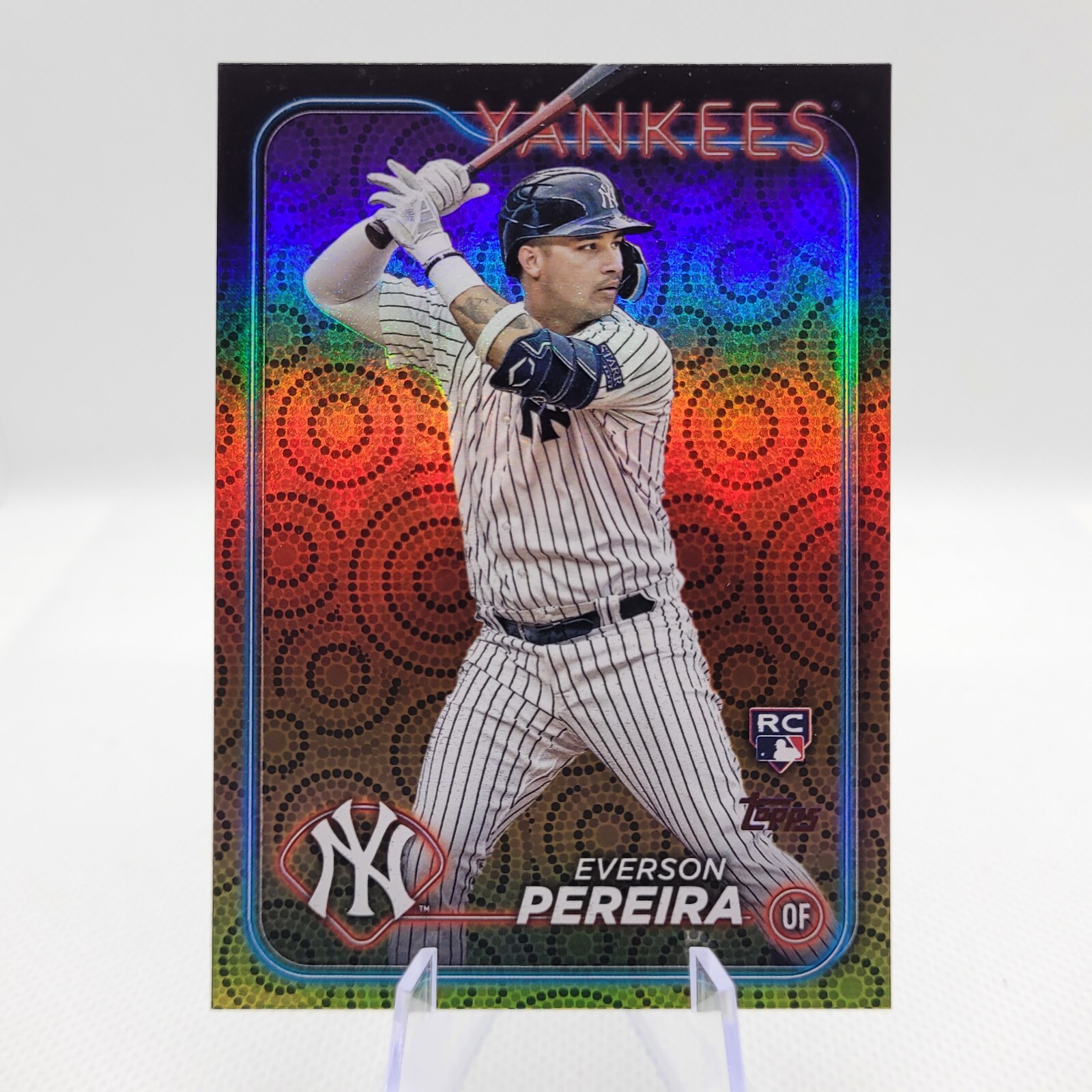 2024 Topps Series 2 Everson Pereira Holiday Parallel Rookie #461 Yankees