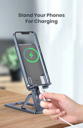 Desktop Mobile Phone Tablet Holder Metal Adjustable Portable Laptop Stand Holder - Picture 6 of 16