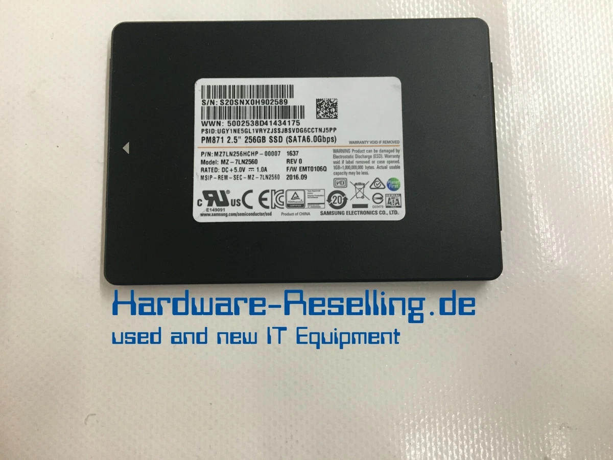 Ssd 256 best sale samsung