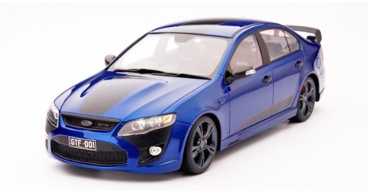 1/18 FORD FPV FG FALCON GT-F KINETIC BLUE WITH BLACK STRIPES APEX