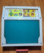Original 1972 Fisher Price School Days Portable Play Desk Vintage