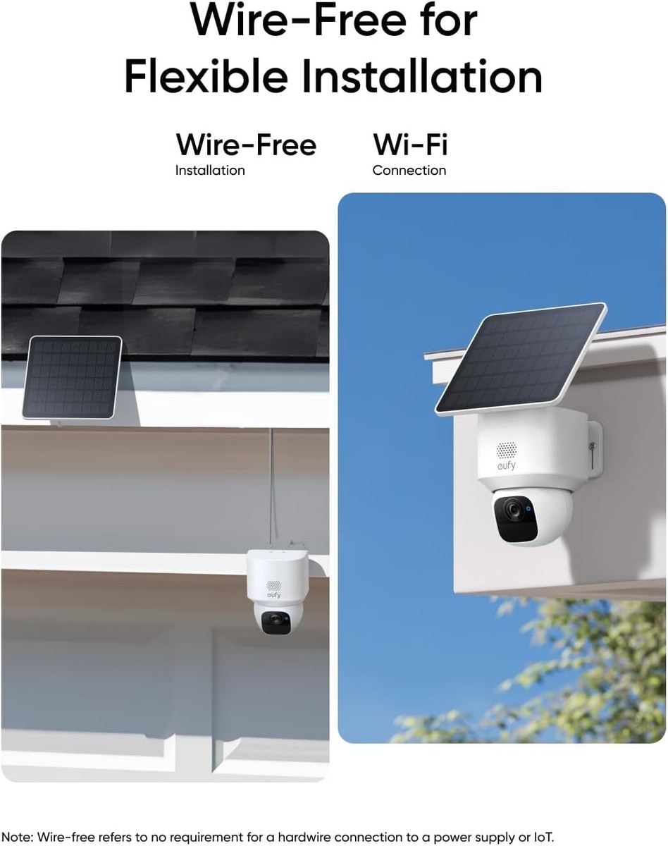 Eufy SoloCam E30 Security Camera Wireless Solar Cam 360° Pan AI