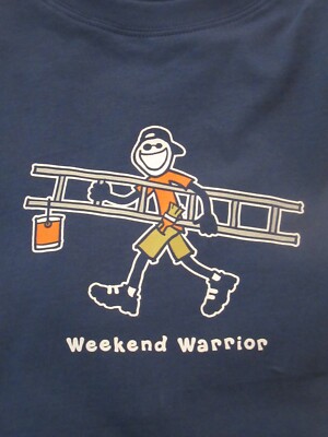NWTS!   LIFE IS GOOD MENS  ''WEEKEND WARRIOR''  S/S LIGHTWEIGHT TEE....(XL)