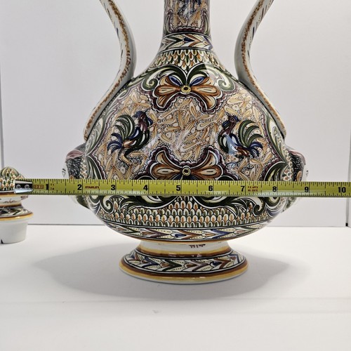 Portugal Faience Ceramic Handled Jug Authentic Hand Painted Museum Reproduction - Picture 19 of 19