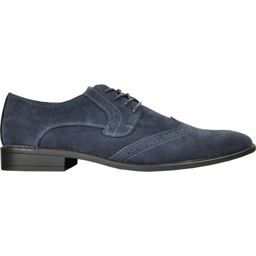 BRAVO eleganter Herrenschuh KING-3 klassischer Wildlederimitat Oxford mit Lederfutter - Bild 19 von 36