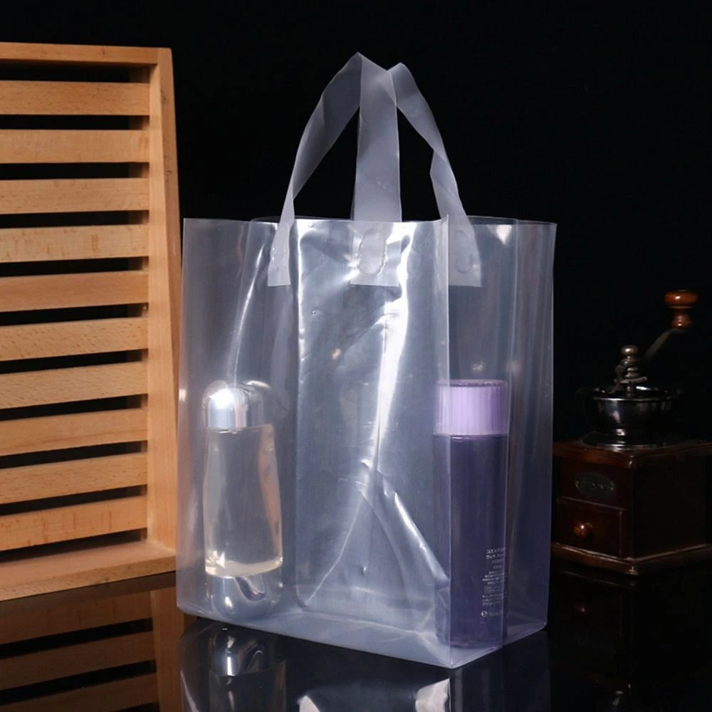 Shopping Pouch Large Transparent Bags Plastic Boutiques Bags Merchandise Bag