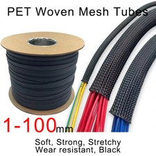1-100 PET Nylon Braided Sleeving Cable Conduit Cable Braid Cable Car Audio Cable