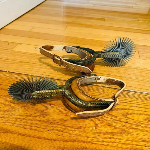 Chilean Huasos Gauchos Spurs Vtg Argentine Rowel Intricate South American - Picture 4 of 24