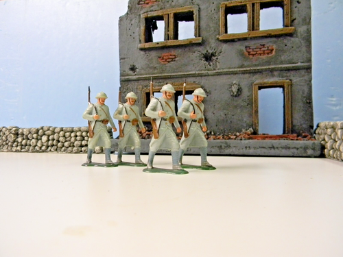 4 Marx WW1 French 60mm 1963 factory painted Warriors of the World (May. Listing) - Picture 5 of 9