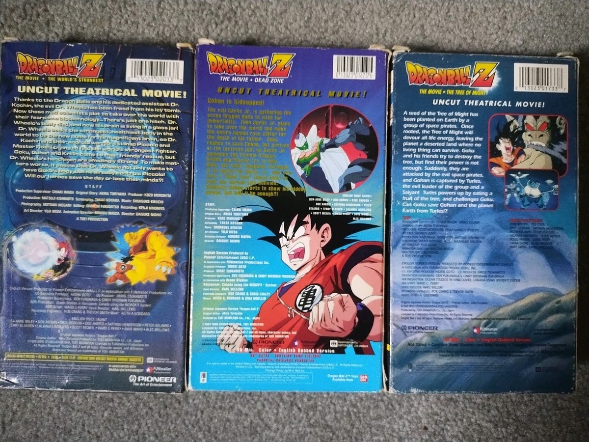 Dragon Ball Z Movies VHS Pioneer/ Oceans Studio's. Movies #1, #2