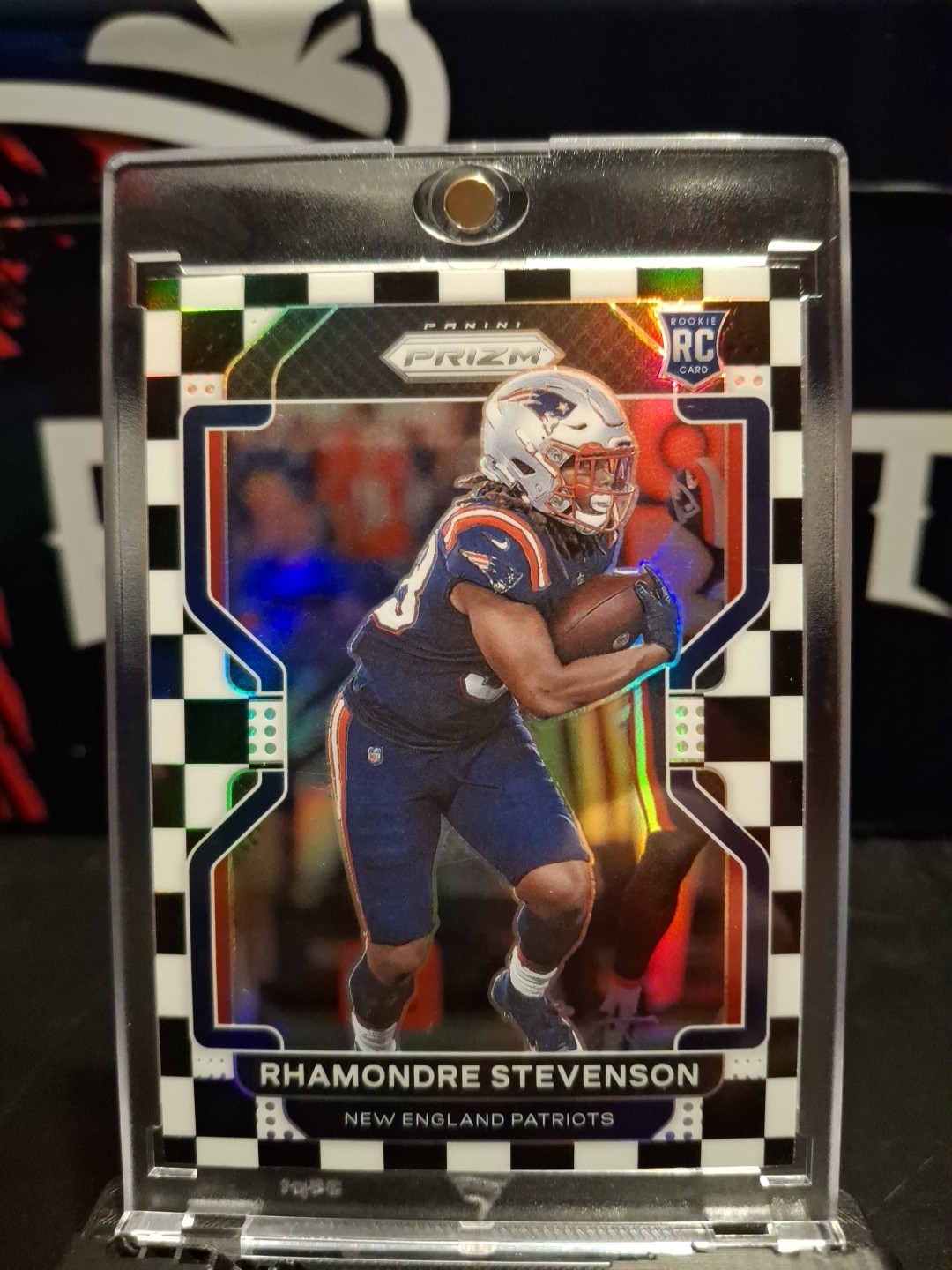 2021 Panini Prizm - Black and White Checker 367 Rhamondre Stevenson RC SP