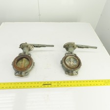 Nibco 43650 4" Ductile Iron Butterfly Valve 150 Lot Of 2