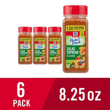 6 Pack  McCormick Perfect Pinch Salad Supreme Seasoning, 8.25 oz