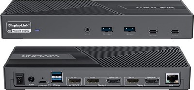 WAVLINK Docking Station Triple Monitor 4K@60Hz 100W