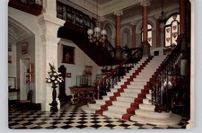 Arlington Court Devon Staircase Hall National Trust Postcard