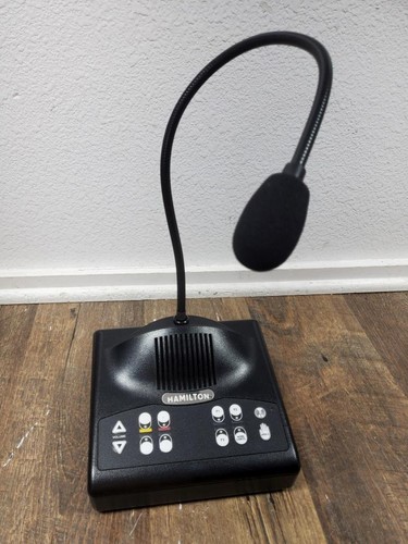 S43 ♻ Hamilton Air Model 5501-4 Audio Console Microphone W/Speaker ♻