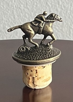 BLANTON S Bottle Topper Letter L    Jockey Racehorse Bourbon Whiskey Blantons