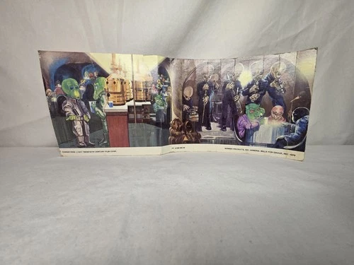 Vintage Star Wars Creature Cantina Cardboard BACKDROP Original Part 1978 Kenner