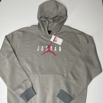Air Jordan Brooklyn Fleece Jumpman Logo Men s Large Pullover Hood HV5096-062 NWT