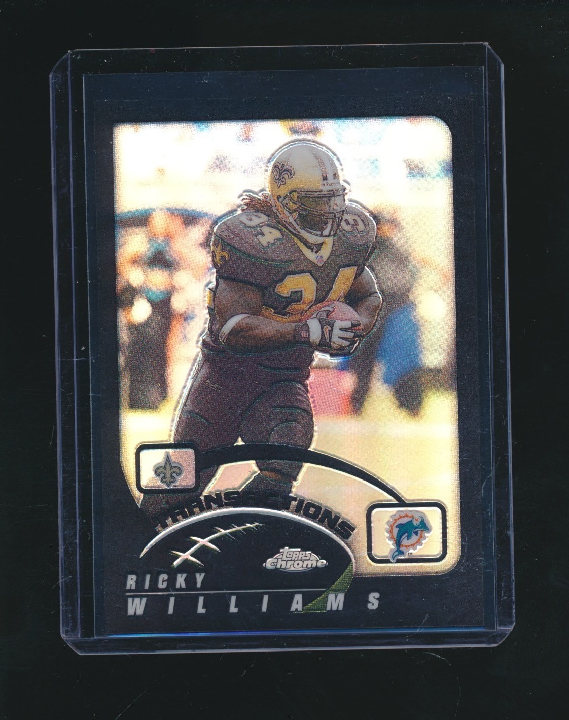 RICKY WILLIAMS 2002 TOPPS CHROME BLACK REFRACTOR PARALLEL 094/599 #131