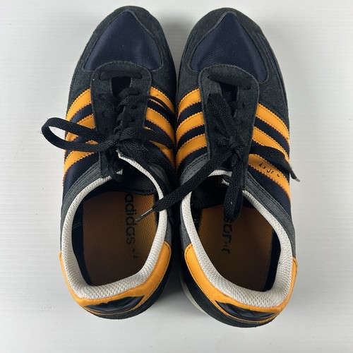 Adidas Originals LA Trainer Mens Size 10.5 Black Orange Retro Trainers Sneakers - Foto 4 di 20