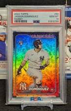 2024 Topps Jasson Dominguez Rabbits Foil SP PSA 10 Rookie RC Parallel POP 4