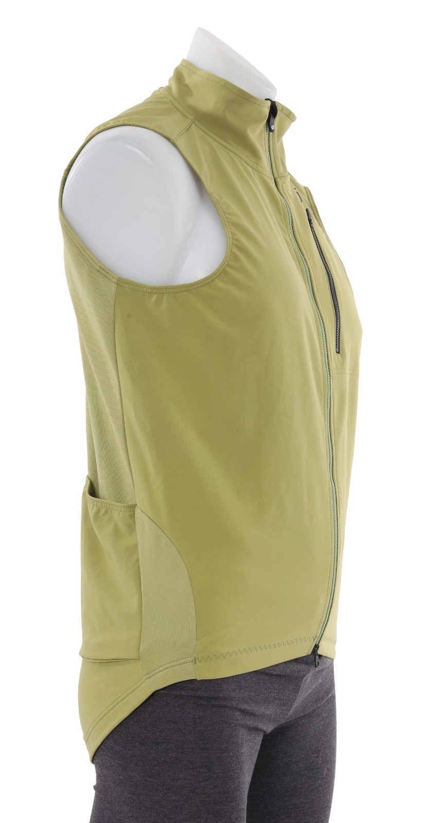 Velocio Signature Softshell Vest Men LARGE Green Cycling Road Bike Gravel