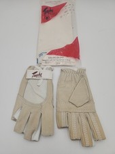 Vintage Trophy Sailing Gloves Men's XS Unworn New In Package Beige Leather