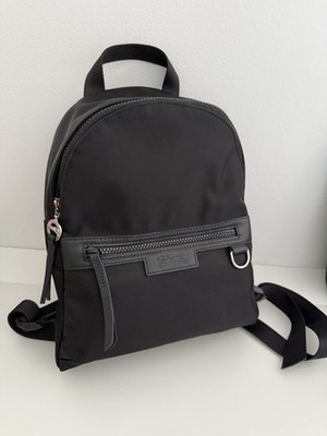Longchamp - women s Backpack Le Pliage Neo black nylon leather trim Bag
