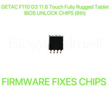 GETAC F110 G3 11.6 inch Touch Fully Rugged Tablet, ADMIN NO PASSWORD BIOS CHIP