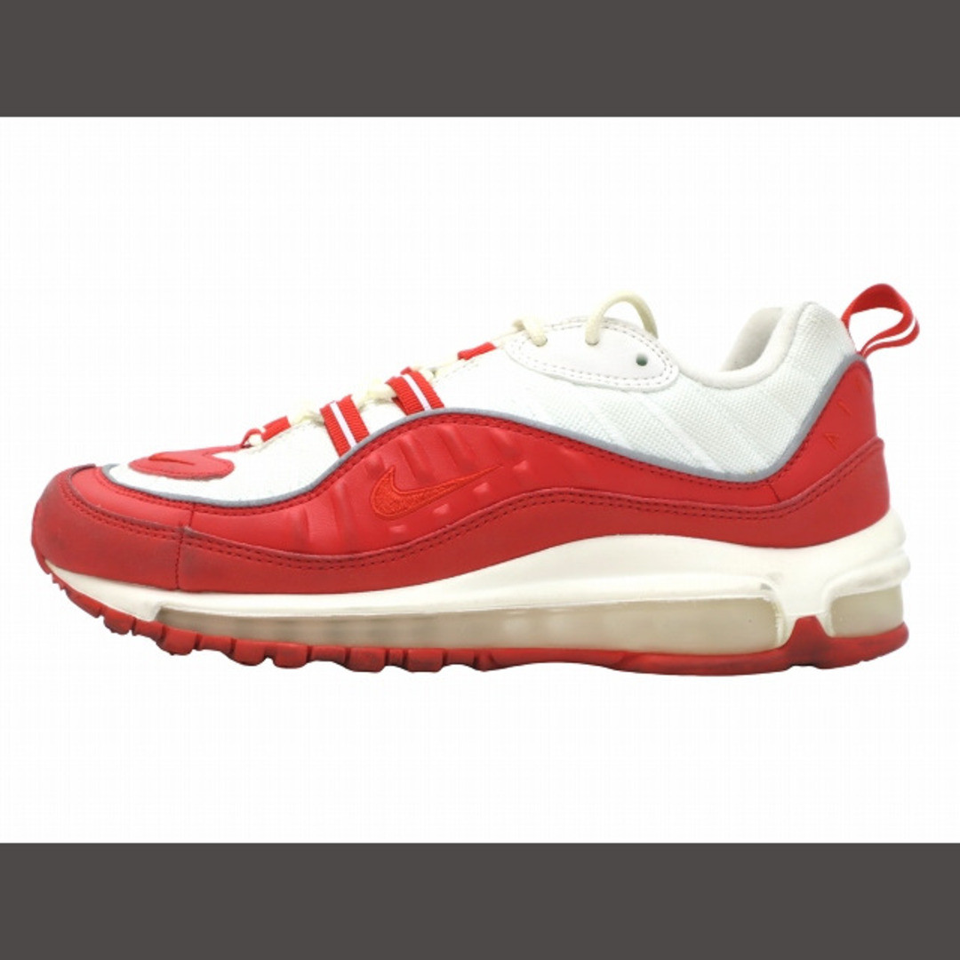 Nike 25.5cm (10.04 in) AIR MAX 98 UNIVERSITY RED WHITE SNEAKERS 