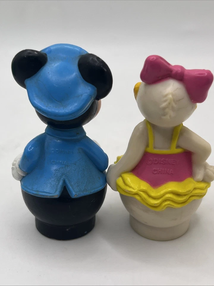 Vintage Disney PVC Finger Puppets Daisy Duck Mickey Mouse 2 3/4" - Image 4 of 4