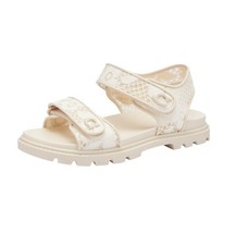 Coach Women's Brynn Slide Sandal Floral Lace Platform Luxury Comfort Size 10M 