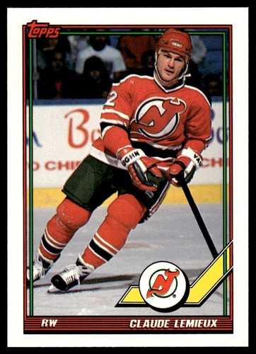 1991-92 Topps Claude Lemieux New Jersey Devils #394