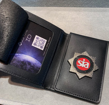 SIA Security Close Protection Officer ID Card Holder & Badge Wallet - New 
