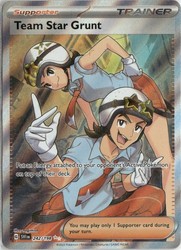 Team Star Grunt 242/198 Scarlet & Violet Base Set Full Art Ultra Rare Holo