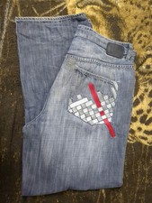 Vintage Ecko Unltd. Mens Baggy Jeans Y2K Hip Hop Wide Leg Mens Size 38x32