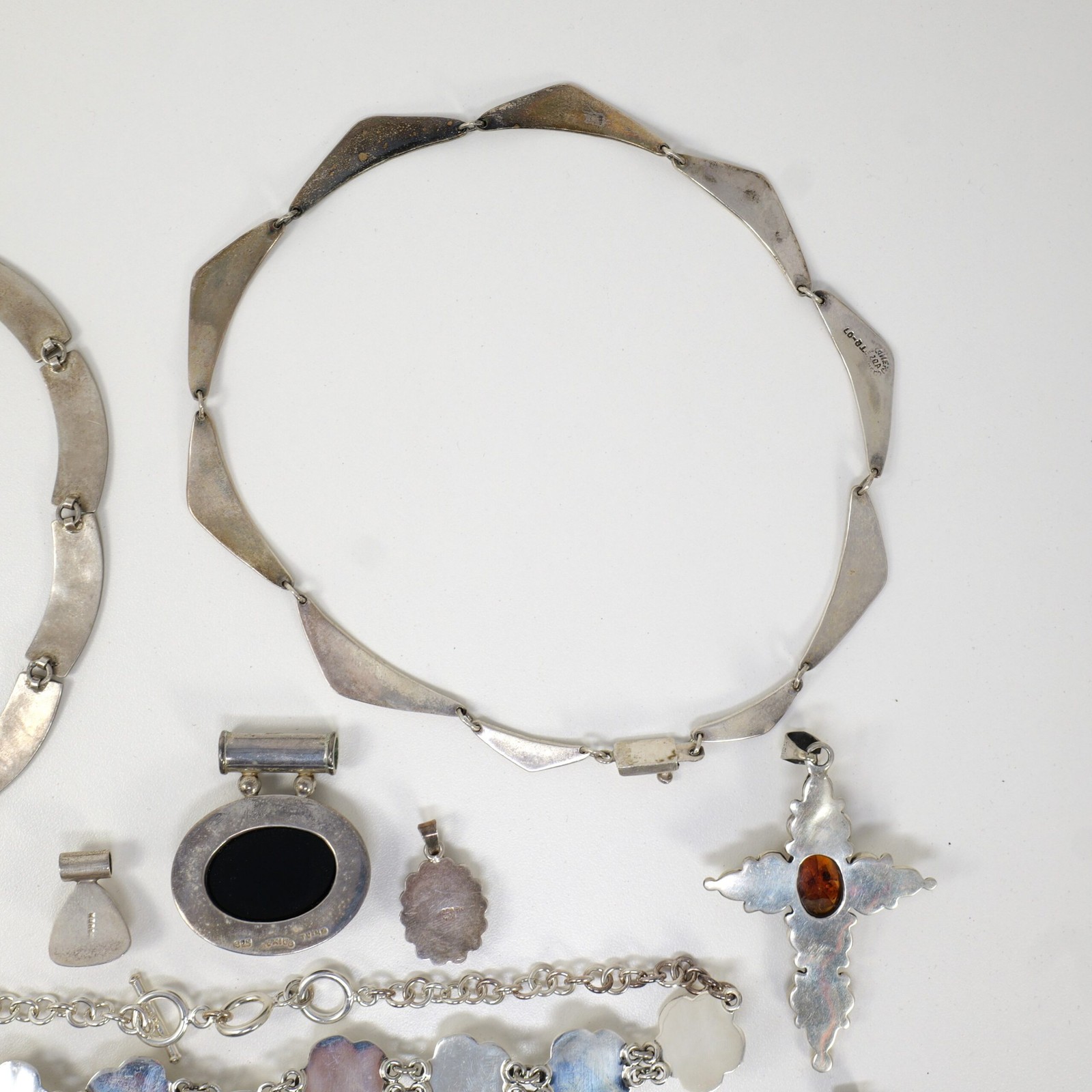 16pc Assorted Mexico Sterling Silver Pendants (13… - image 10