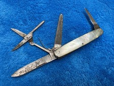 ORIGINAL ANTIQUE US SCHRADE CUT CO WALDEN,NY MULTI BLADE TOOL MOP POCKET KNIFE