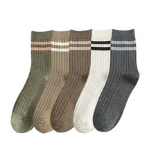 Mens Athletic Cotton Socks Five Pack Ankle Sock Comfortable Breathable
